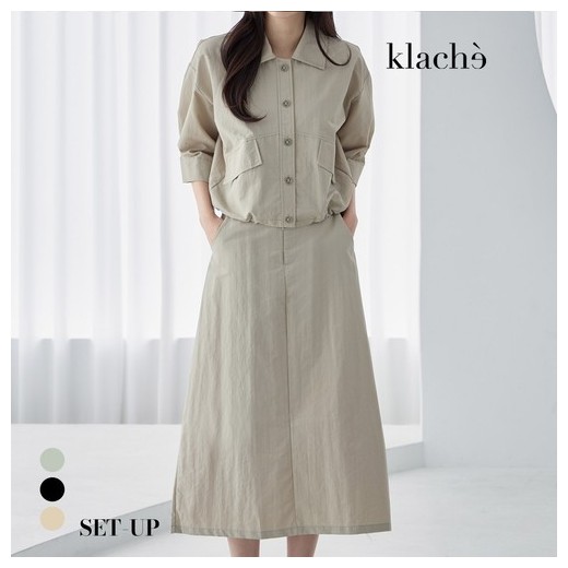 클라셰 스트링에이치자켓+스커트SET_B4M0454